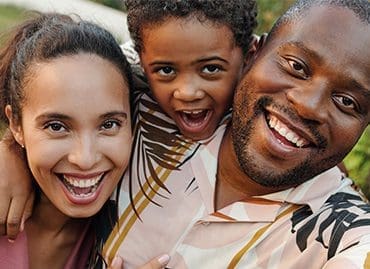 happy black family