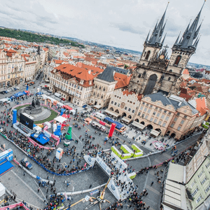 View of Prague from above